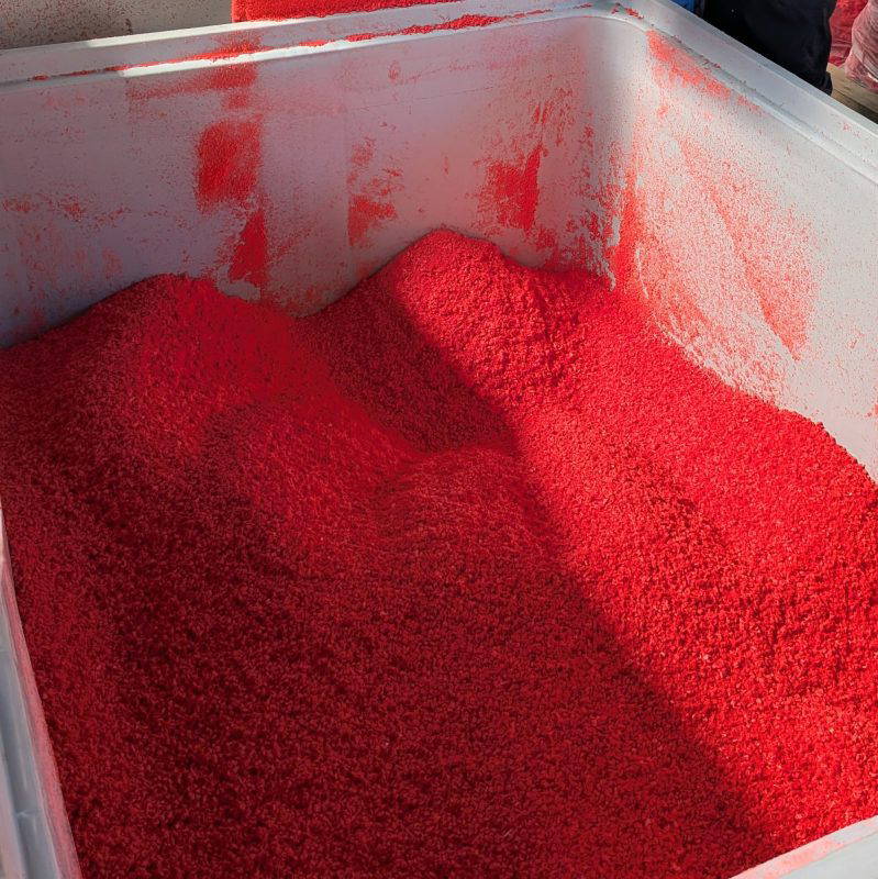 red plastic granules